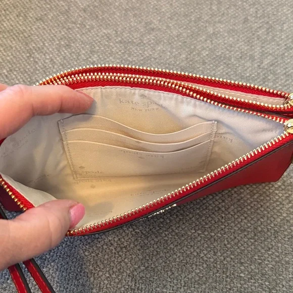 Kate Spade Vibrant Red Wristlet Clutch - Picture 7 of 11
